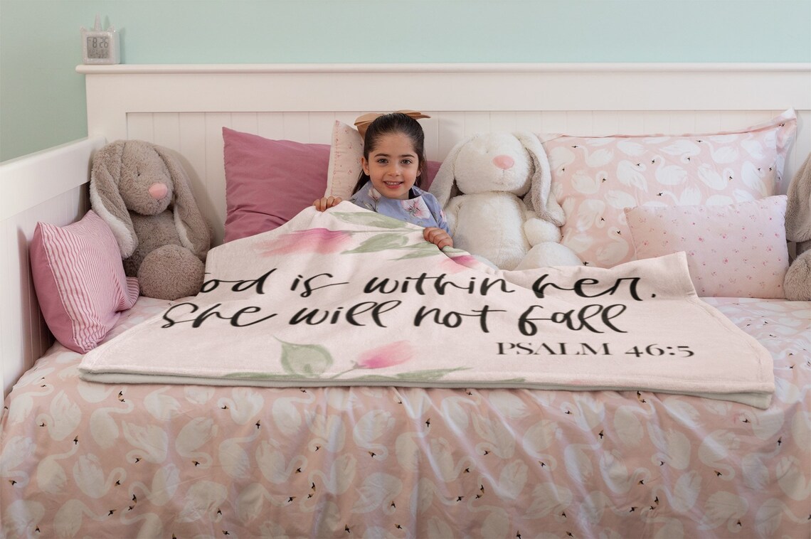 Bible verse blanket Psalms 465 scripture blanket baby Etsy