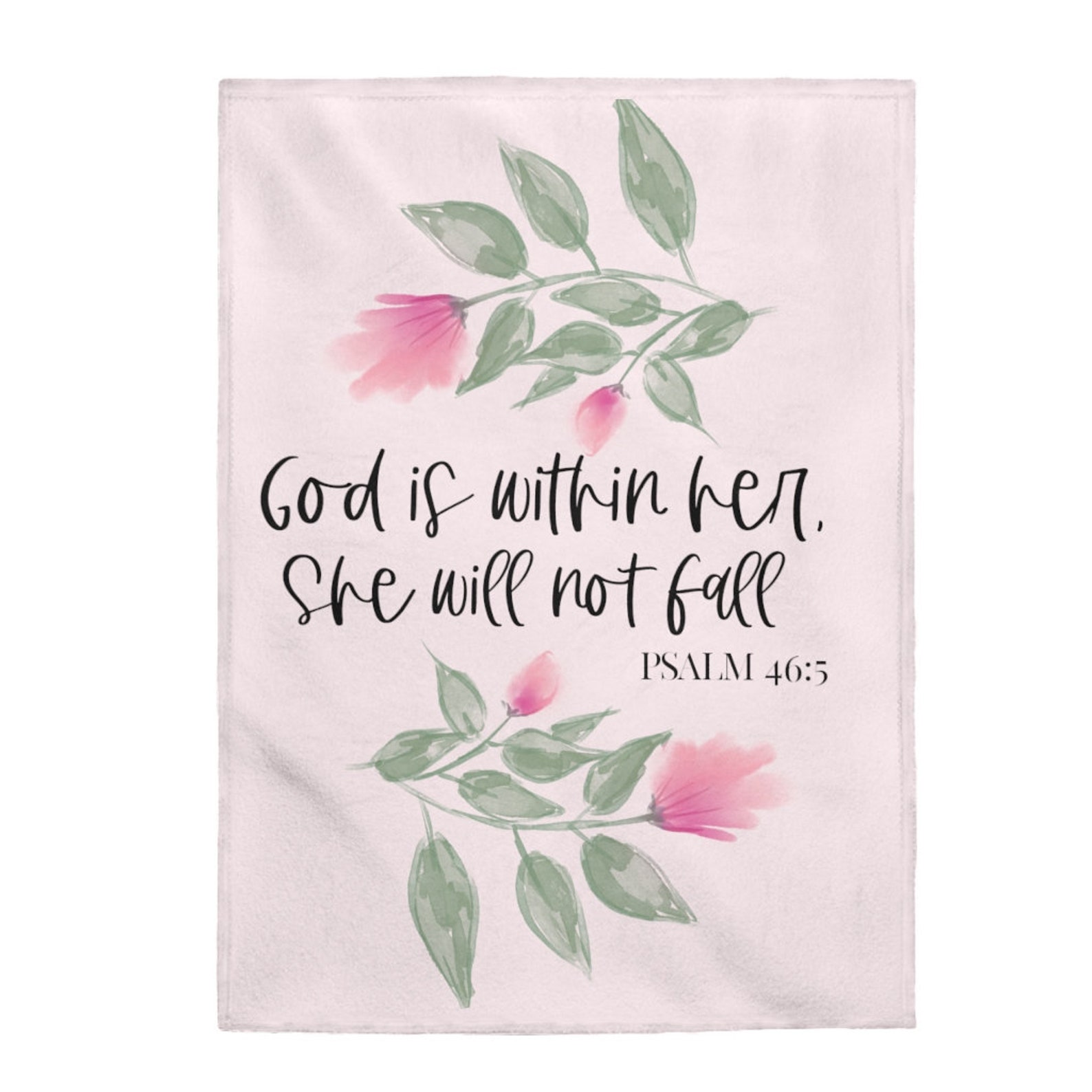 Bible verse blanket Psalms 465 scripture blanket baby Etsy
