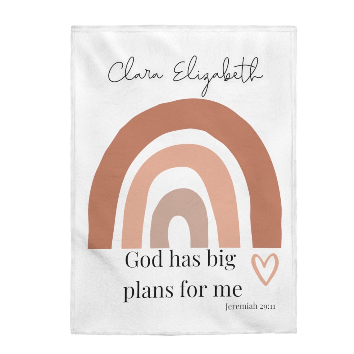 Rainbow Baby Blanket Scripture Blanket Bible Verse Blanket Etsy