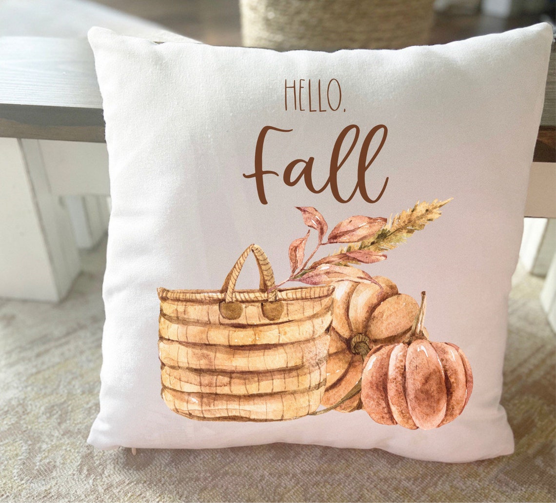 Fall Pillow Covers 18x18 Fall Pillow Fall Accent Pillow Etsy