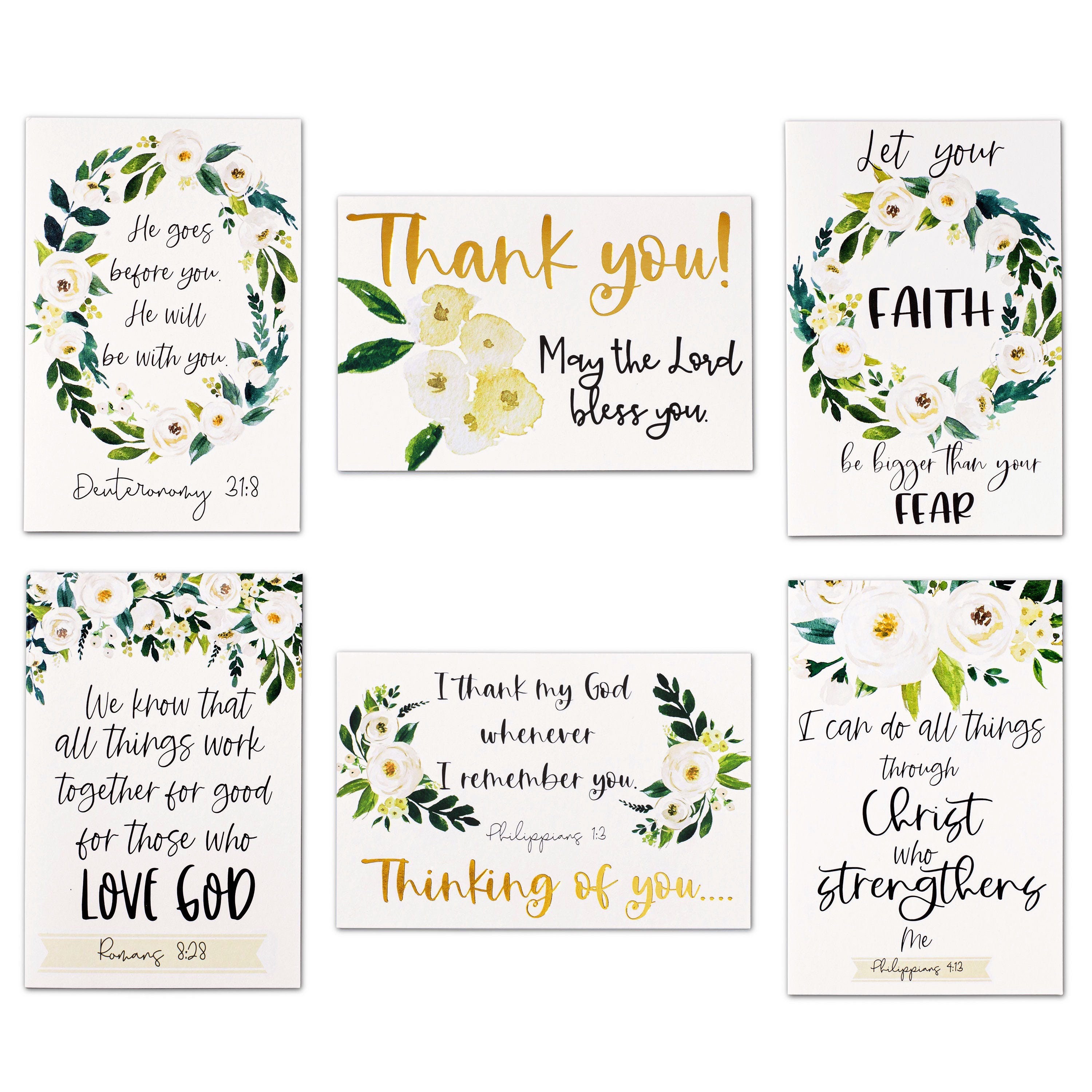 Thinking of you card set scripture greeting cards scripture  Etsy