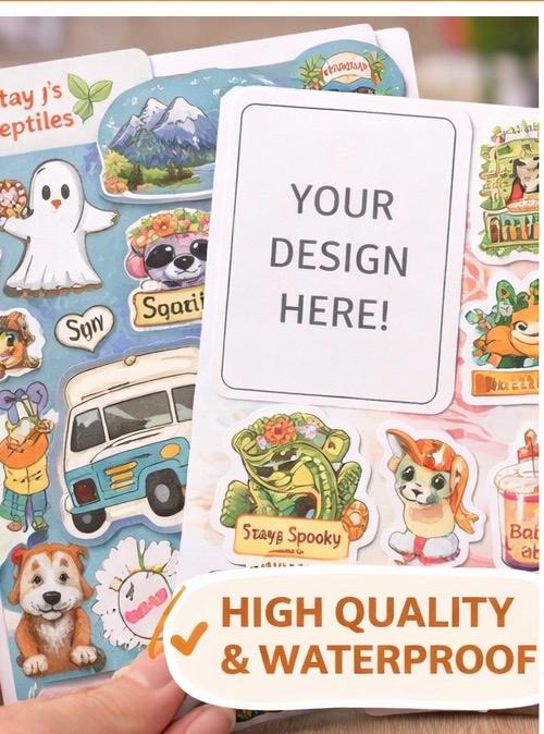 Custom Die Cut Sticker Sheets | Custom Sticker Sheets | Personalized ...