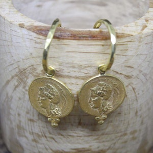 huggie earrings sterling silver ancient greek art jewelry