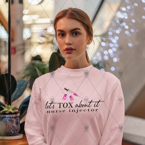 Let&#39;s tox about it, nurse injector, syringe, vial, botox, aesthetic,  Sublimation, Design Digital download, Shirt, PNG