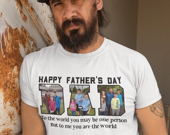 Pour le monde, vous êtes peut-être une personne, mais pour moi, vous êtes le monde, cadre photo Fête des pères, Sublimation, Design Téléchargement numérique, Chemise, PNG