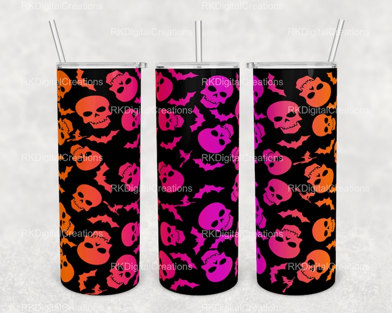 20 Oz Skinny Tumbler Sublimation Design Template Download PNG - Etsy