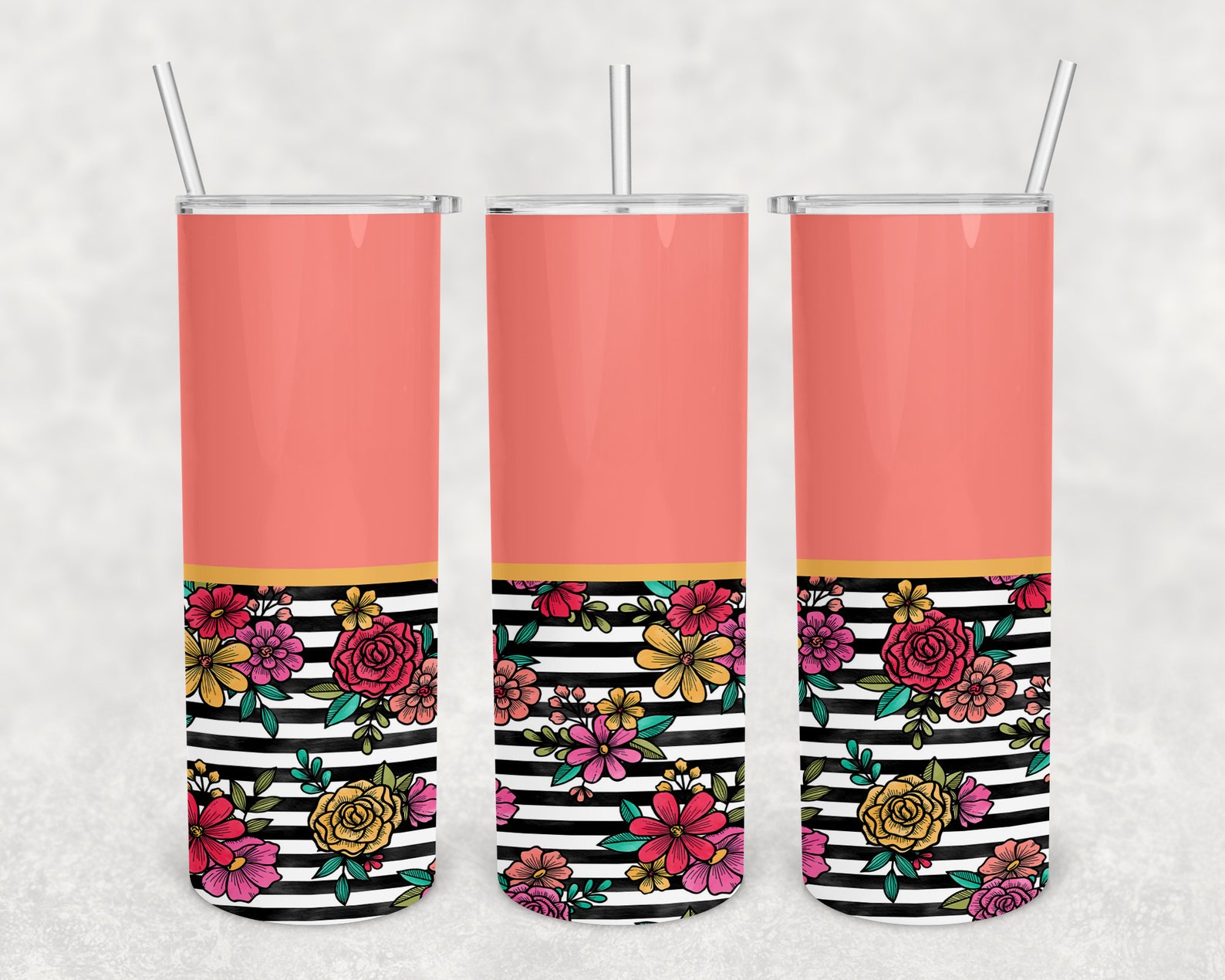 20 Oz Skinny Tumbler Sublimation Design Template Download PNG - Etsy