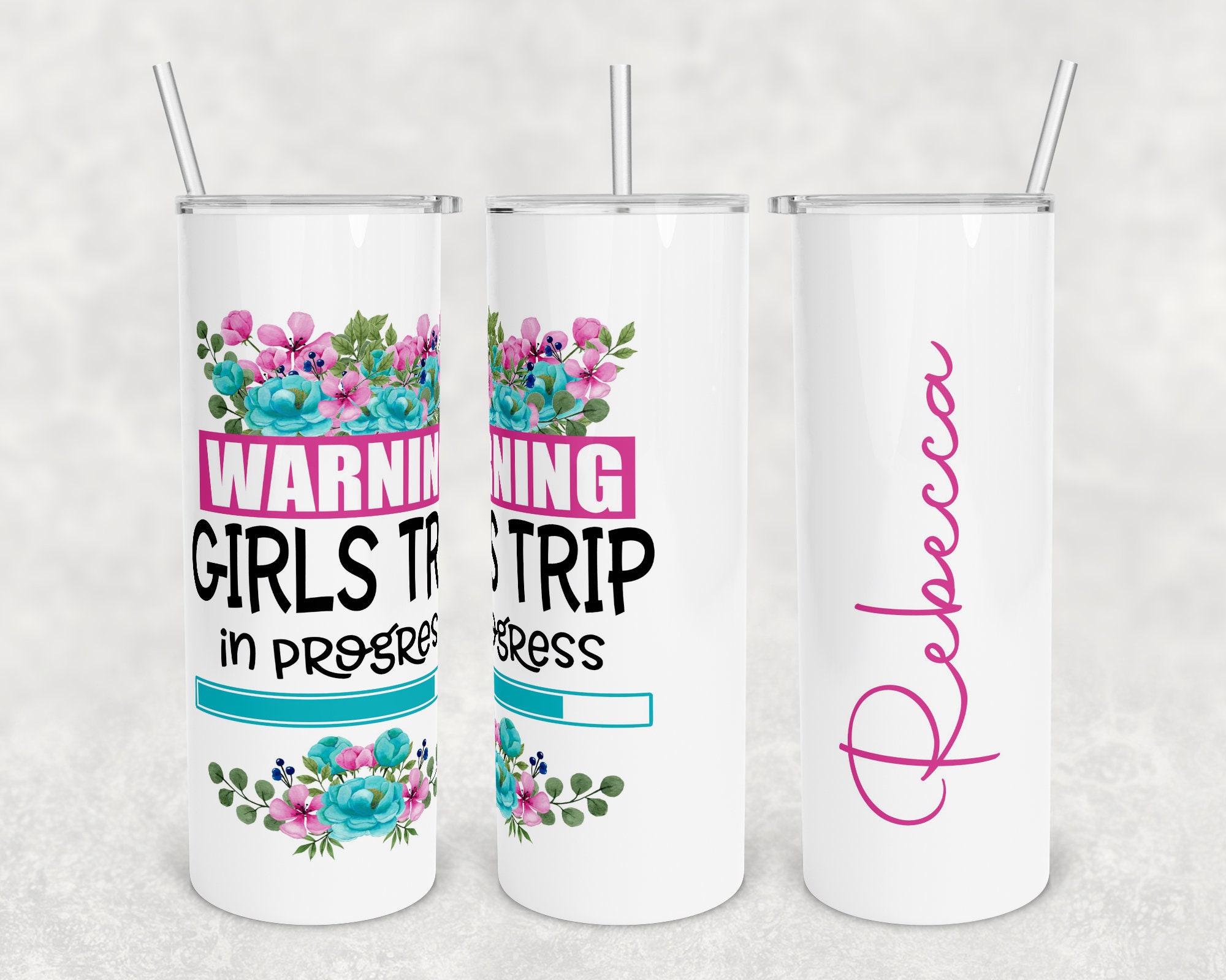 Designer Doll Pink Full Color Skinny Tumbler Wrap - $2.50 : VS