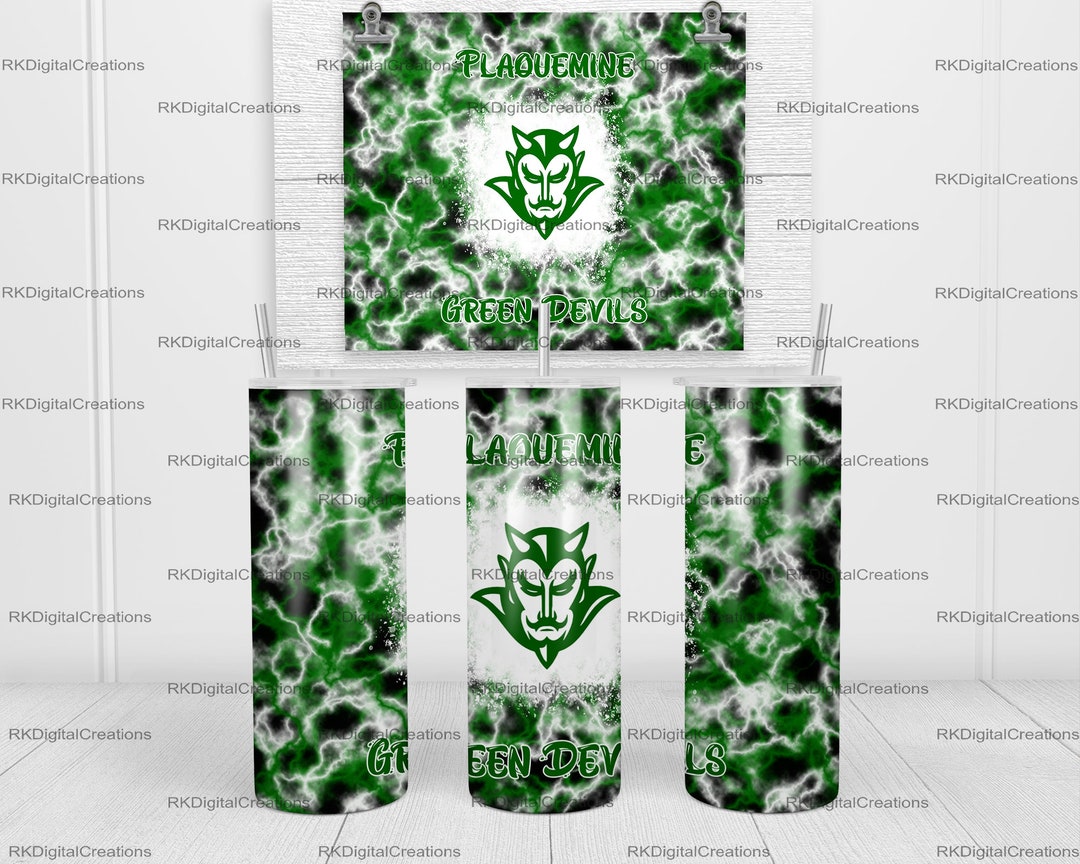 Plaquemine Green Devils 20 Oz Skinny Tumbler Sublimation Etsy