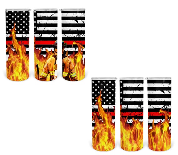 3x5 Foot Thin Red Line Flag | First Responder Fire Department American USA Flag, 100% Polyester, Made By Trade Winds