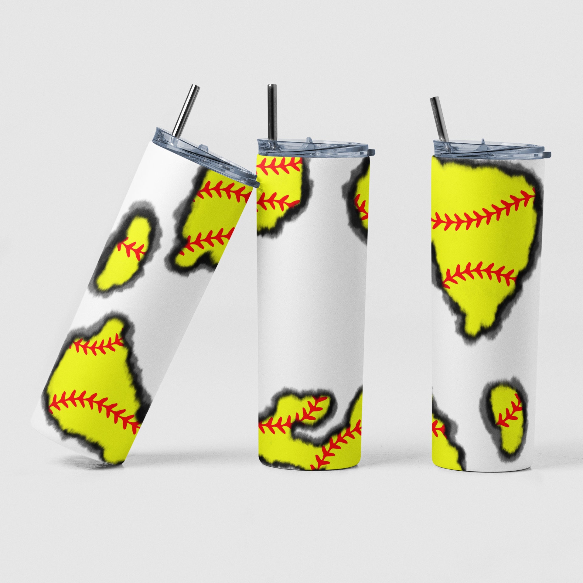 X Large Double Wall Handle Tumbler - Softball – Fountain of Blanks