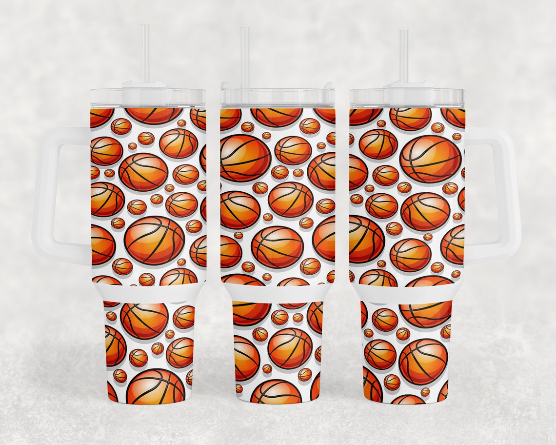 Seamless 3 Piece Basketball Wrap, Middle Piece Included, 40 Oz Tumbler ...