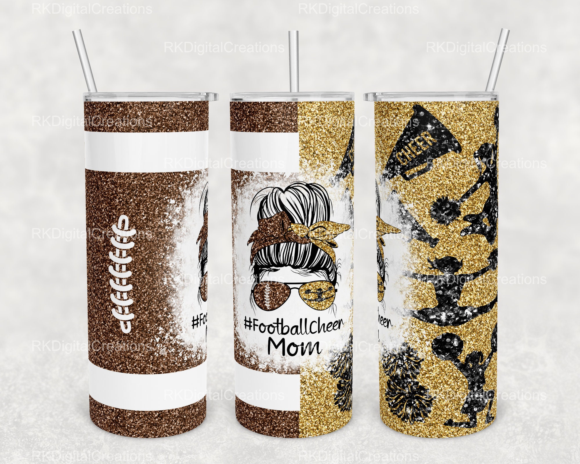 American Football Mom Tumbler 20oz Png Graphic by MiPaLow