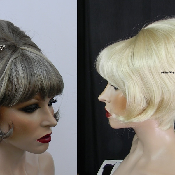 Spit Curl Wig .. Color Choice .. Retro 60's!  Nice Quality.  Girl Groups.  DRAG