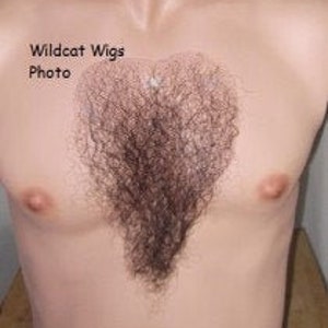 Chest Hair .. Color Choice .. PROFESSIONAL QUALITY Human Hair .. Theater  or Costume.  Top Seller for 24 years