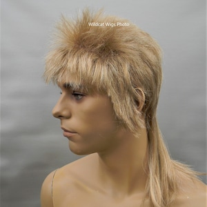 Mullet wig with hat new arrivals