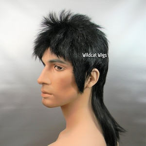 MULLET Wig .. Way Cool .. Brand New! Black wig .. Best Seller.  Nice Quality .. not junk UNISEX