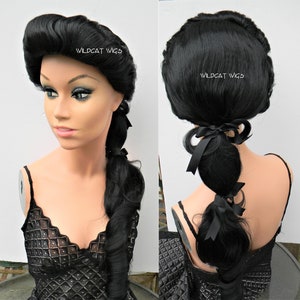 Arabian Wig COLOR CHOICE .. Princess Jasmine .. Colonial .. Historical .. 19th Century Period Wig