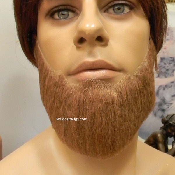 Beard .. Quality Human Hair Full Face Beard .. Color Choice for Theater or Costume