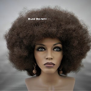 Afro Wig Jumbo Afro Super Nice UNISEX WIG .. Brown.  Great for theater or Costume.