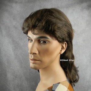 MULLET Wig .. Deluxe Top Quality .. Unisex Wig .. Chestnut Brown .. Super Nice .. Theater .. Halloween .. Fun!