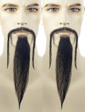 Mustache .. Color Choice .. Fu Manchu Set HUMAN HAIR! JAFAR Quality for Theater or Costume