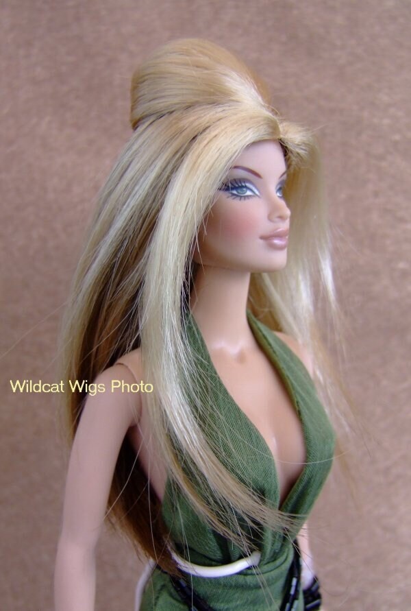 Custom-made Doll Hair Wig Heat Resistant Long Curly, 4-5inch/10-12cm Head  Circumference, Wig for Barbie or Similar 1:6 Scale Dolls 