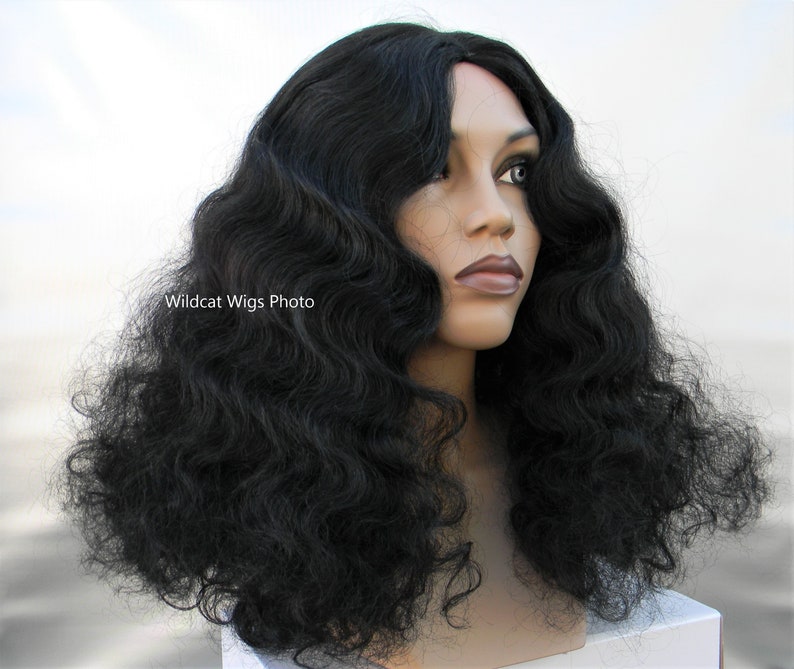 70s Headbands, Wigs, Hair Accessories Diana Ross style Quality Wig .. NICE .. Afro .. Relaxed Afro Unisex wig .. Drag $34.99 AT vintagedancer.com
