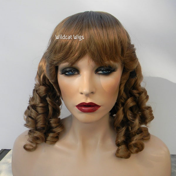 19th Century style Wig. COLOR CHOICE Little Bo Peep .. Victorian .. Pigtails .. Little Women style .. Theater .. Drag .. Unisex