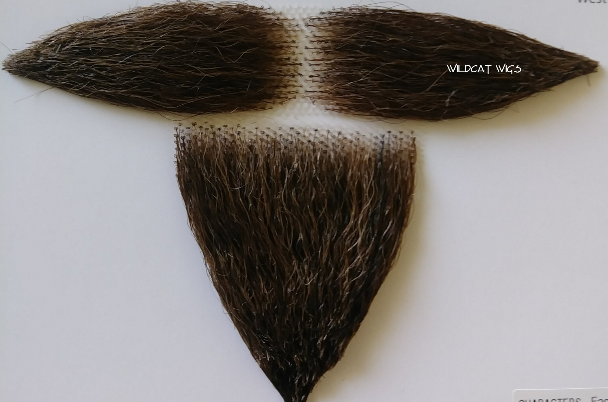 Mustache Set..color CHOICE ..human Hair French Beard and Mustache ...