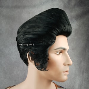 Elvis Wig .. 1950's Pompadour Wig .. Gaston Wig .. Fantastic Quality ...