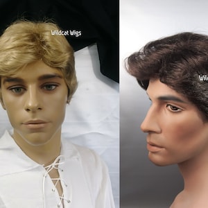 Men's COLOR CHOICE Quality Wig .. Assorted colors available.  Retro style!