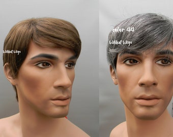 Men's Side Part Basic Wig .. MANY AVAILABLE COLORS.  Great for the Theater or Every Day.