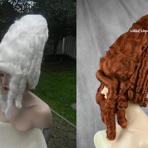 Madame De Pompadour Regal wig .. 17th / 18th Century.  Fabulous! Color Choice Bridgerton