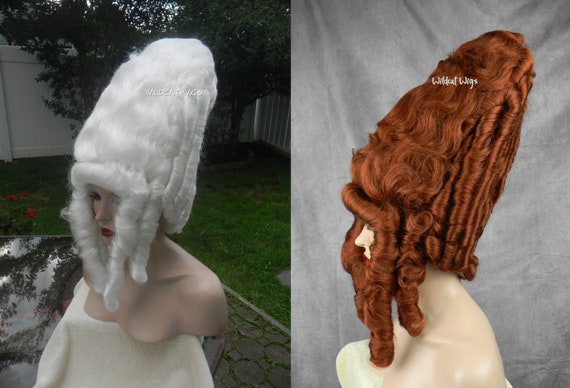 Brown pompadour wig cheap