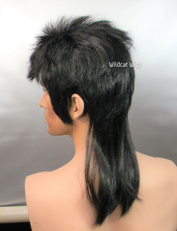 MULLET Wig Way Cool Brand New Black Wig Best Seller. Nice Quality Not Junk UNISEX Etsy Canada