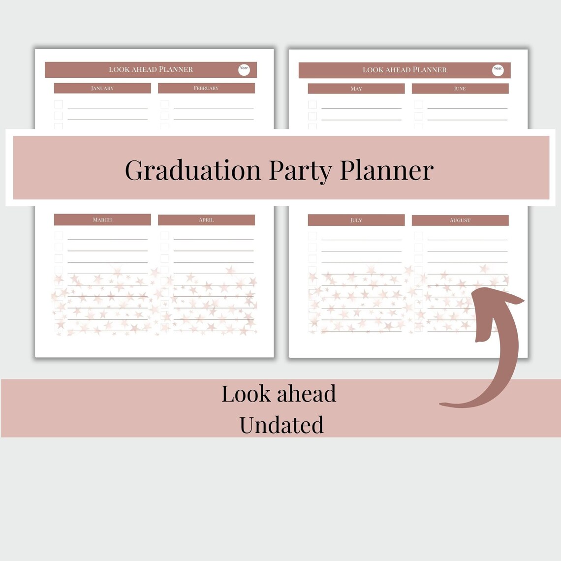 Graduation Party Planner, Printable, Graduation Open House, - Etsy