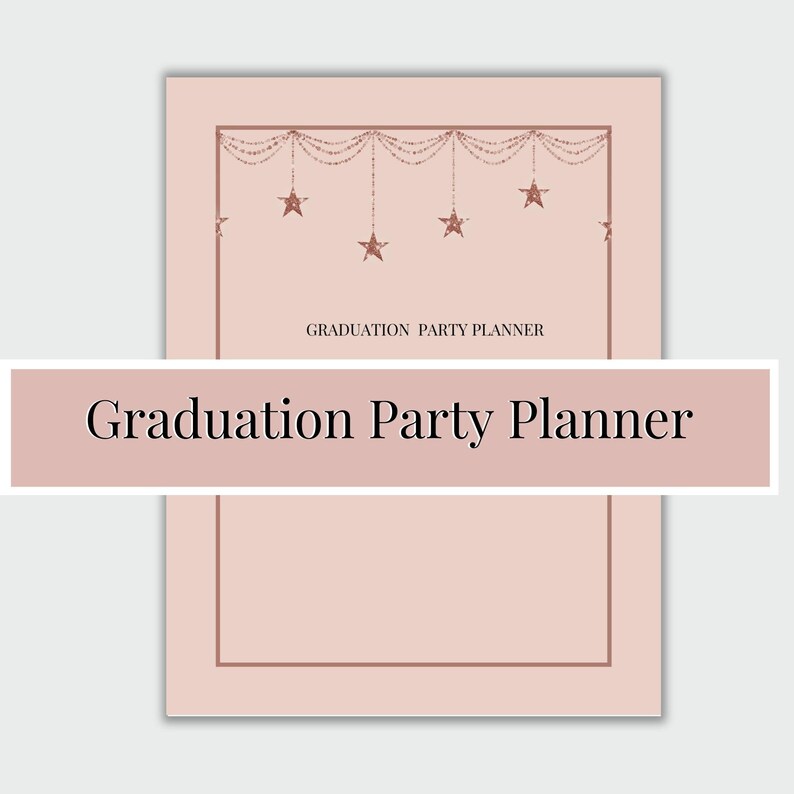 Graduation Party Planner, Printable, Graduation Open House, - Etsy