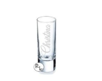 Engraved Shot Glass, Etched Shot Glass, 2oz Personalized Etched Shot Glass, Personalized Engraved Heavy Base Shot Glass