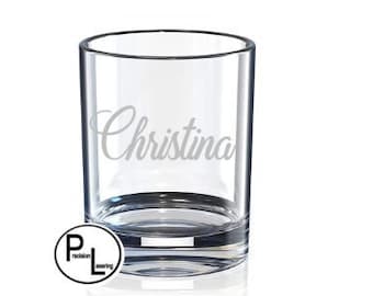 Engraved Whiskey Glass, Etched Whiskey Glass, Personalized Etched Whiskey Glass, Personalized Engraved Whiskey Glass