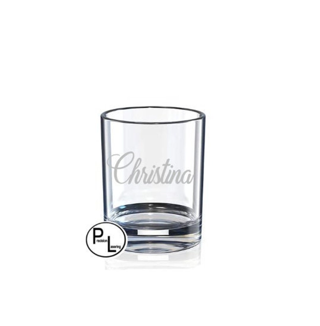 Engraved Whiskey Glass, Etched Whiskey Glass, Personalized Etched