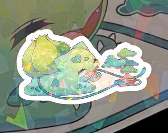 Bulbasaur Zen Holographic Sticker