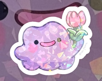 Ditto Flower Holographic Sticker
