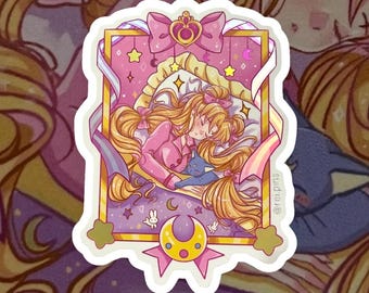 Sticker holographique Usagi Sleepover