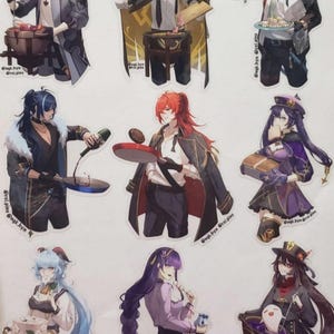 Genshin Chef Stickers (Guys & Waifus)