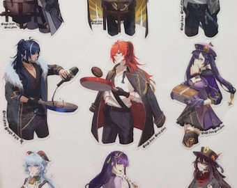 Genshin Chef Stickers (Guys & Waifus)