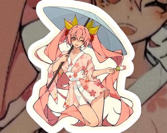 Sakura Hatsune Miku Vinyl-Aufkleber