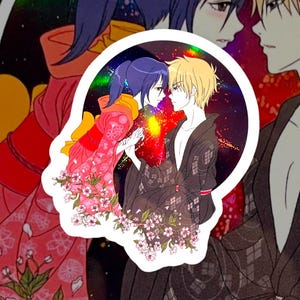 Holografische sticker vuurwerkfestival Misaki en Usui