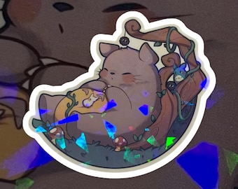 Totoro Sleepy Holographic Sticker