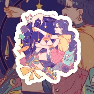 Luna Skater Sticker